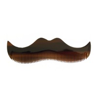 Moustache shaped comb (amber)