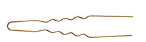 Hårnålar 'Curler Pins', krus, guld 65x0,55mm 50st 3150059