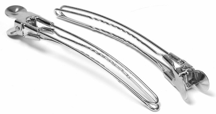 Klämmor Crome, långa 12st 8633