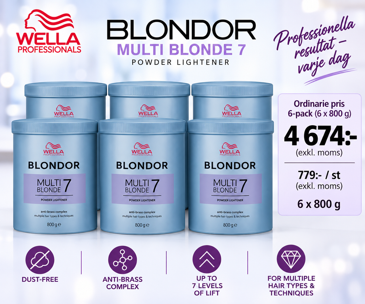 Wella Blondor 7 Steg Låda (6st)