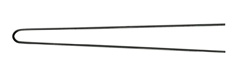 Hårnålar 'Postiche Pins', raka, svarta 65x80mm 50st 3150079