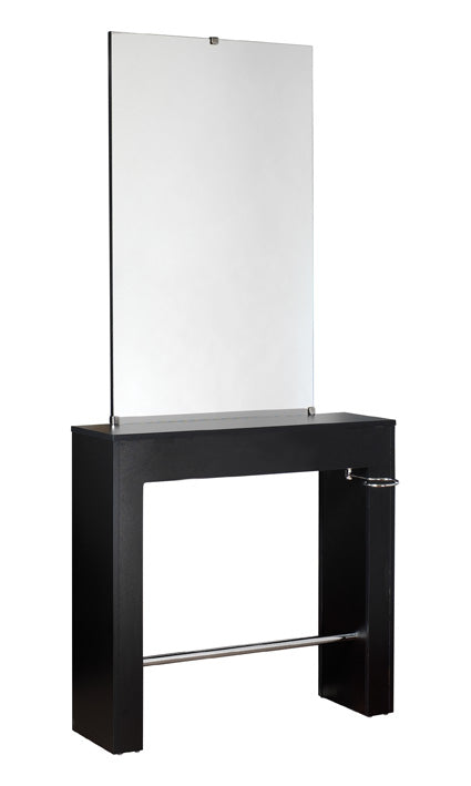 Comair Arbetsplats Spegel 'Swiss', svart, enkel 7000886