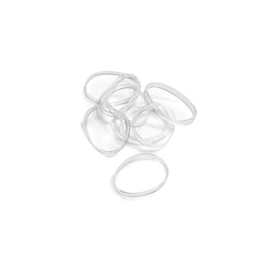 Bratt Silikon hårgummiband klar 50st 8177