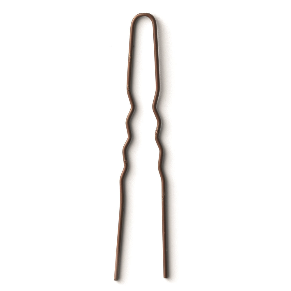 Curly Pin, brun, 44mm 8751