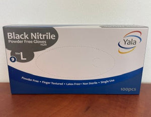 Nitrilhandske Black YALA L