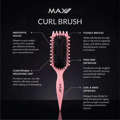 MaxPro Curl Brush Pink